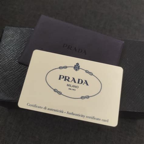 prada authentic card|authenticity check Prada bag.